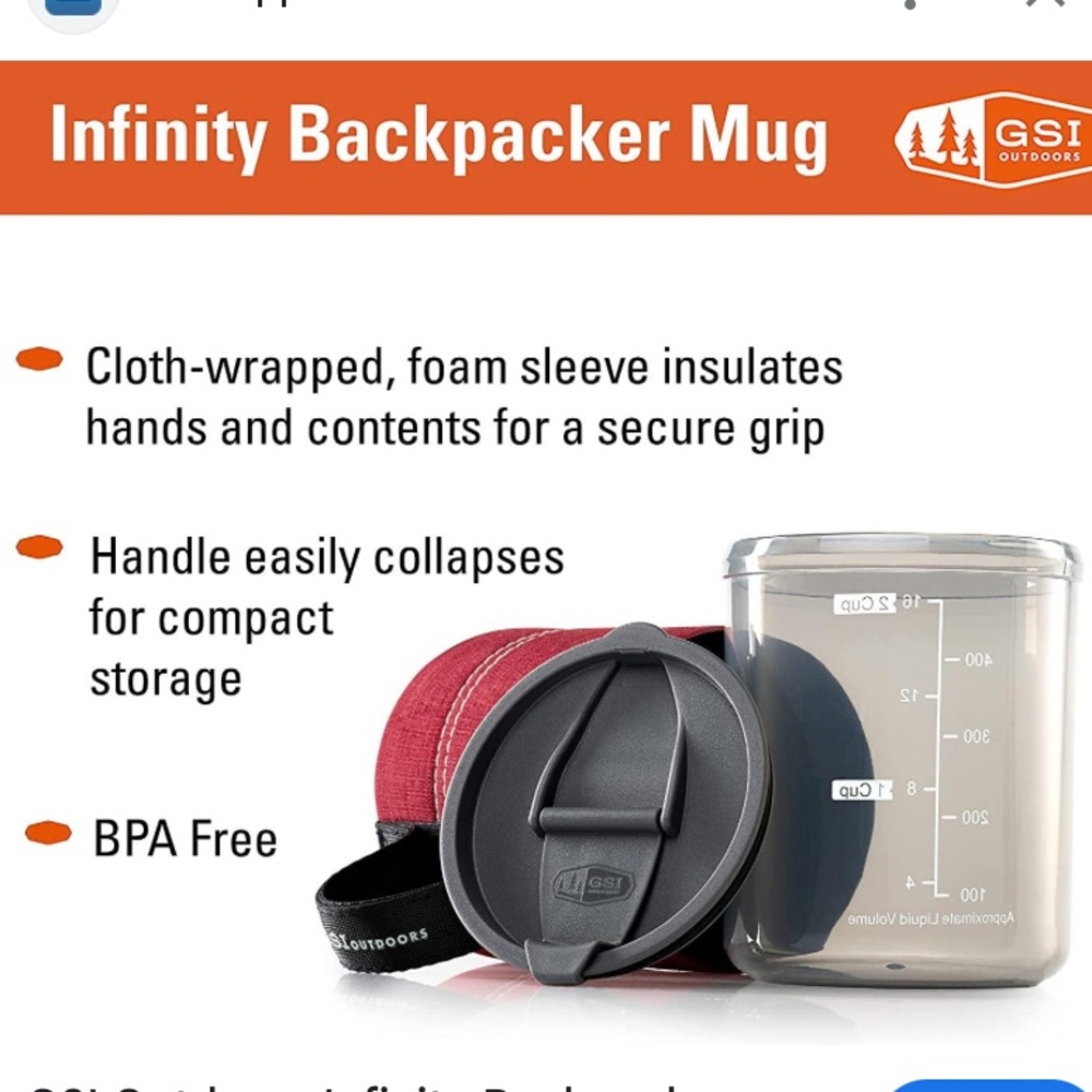 GSI The Infinity Backpacker Mug - Picture 9 of 9